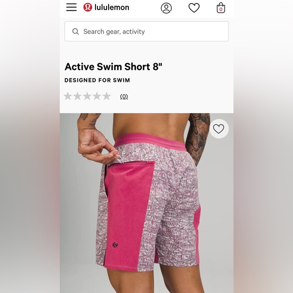 Lululemon Active Swim Short 8” - Picture 8 of 8